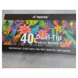 Pagather 40 Dual Tip Fabric Markers...