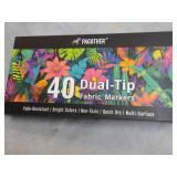 Pagather 40 Dual Tip Fabric Markers...