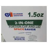 2 cases 2-in-one Portion Cup and Li...