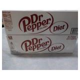 2 Diet Dr. Pepper 12 packs...