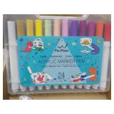 Acrylic Marker 24 Color Pen Kit...