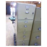 2 Fireproof 4-Drawer File Cabinets