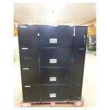2 Schwab 5000 Fireproof 4-Drawer Lateral File Cabinets