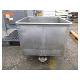 Stainless Tub on 3 Wheels