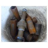 Bucket of Pipe Fittings