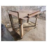 Homemade Work Cart on Wheels