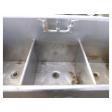 Stainless Steel 3-Compartment Sink