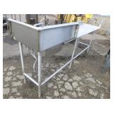 Stainless Steel Table with Sink and Faucet