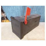 Mailbox and Wood Crate