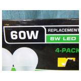 8 Packs of MaxLite 60W 9W LED Light Bulbs