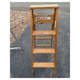 Werner W334 4 ft Wood Step Ladder & 6 ft Aluminum Ladder