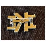 Seiko Desk Clock (retails for $35) & Jewelry Lot: Faux Pearl Necklace (broken clasp), Cut Crystal Bowl, IKE Pendant, 50 Pin