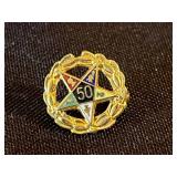 Seiko Desk Clock (retails for $35) & Jewelry Lot: Faux Pearl Necklace (broken clasp), Cut Crystal Bowl, IKE Pendant, 50 Pin