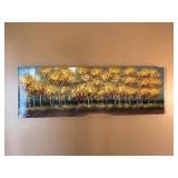 Autumn Golden Leaves Aspen Grove - Landscape Painting on Canvas