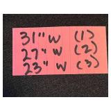 Decorative Black Storage Chests - 3-Piece Set Containing Gift Wrap Supplies