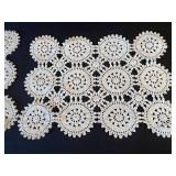 Cream Crochet Doilies - Circular Lace Motifs, Handmade Table Decor & Crochet Afghan