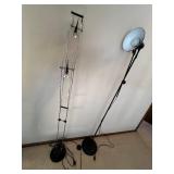Two Floor Lamps - 58 in Tall & 56 in Tall