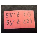 Two Floor Lamps - 58 in Tall & 56 in Tall