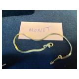 Misc Jewelry Lot w 12GF & Monet Bracelets, Flower Crystal Pendant Necklace - Silver-Tone with Iridescent Stones w Lot of Earrings