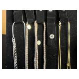 Assorted Jewelry Lot - Necklaces, Bead Chains & Leaf Pendant Necklace