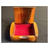 Koi Fish Pendant & Round Monogram Disc with Alphabet Beads in Wood Box