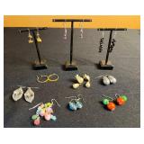 Costume Earrings Assortment - Pearl Drops, Glass & Bead Drops