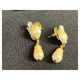 Costume Earrings Assortment - Pearl Drops, Glass & Bead Drops