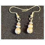 Boho Jewelry Assortment: Turquoise Stone Drops, Pearl Drops, Beaded Dangles & Frog Motifs