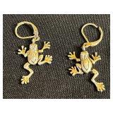 Boho Jewelry Assortment: Turquoise Stone Drops, Pearl Drops, Beaded Dangles & Frog Motifs