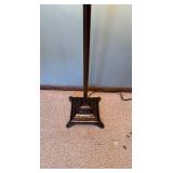 Floor Lamp with Dark Lattice Shade and Crystal Drops - 60in Tall