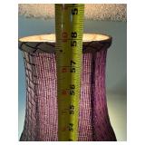 Floor Lamp with Dark Lattice Shade and Crystal Drops - 60in Tall