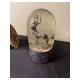 Decorative Figurine Lot - Angel, Fish Sculptures & Snow Globe (Lot of 4)