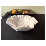 Lost Twin Cities Book - White Embossed Bowl - Copper Fruit Dish - Set of 3 Candle Holders