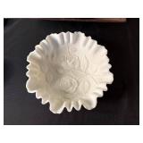 Lost Twin Cities Book - White Embossed Bowl - Copper Fruit Dish - Set of 3 Candle Holders