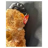 Hydrangea Bouquet Decor with Plaid Reindeer & Plush Bear, Holiday Display