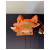 Wooden Fox Figurine & Red Fox Sculpture