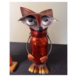 Wooden Fox Figurine & Red Fox Sculpture