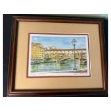 Florence Cityscape Framed Prints - Ponte Vecchio