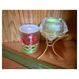 Murano Art Glas Handkerchief Vase - Ruffled Lip & Assorted Candle Holders