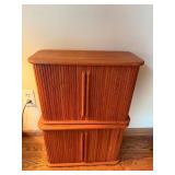 Wooden CD Storage Cabinet with Doors - Holds 60+ CDs, Includes CD Holder - ALLInc