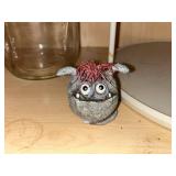 Kitchen Cabinet Contents - White Wire Racks, Jars, Spoons, Candles & Decor