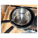 Stainless Steel Cookware Set with Glass Lids - Pots & Pans