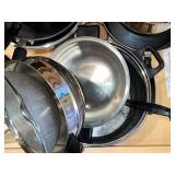 Stainless Steel Cookware Set with Glass Lids - Pots & Pans