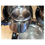 Stainless Steel Cookware Set with Glass Lids - Pots & Pans
