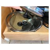 Cookware Set - Assorted Pots & Pans with Glass Lids, Stainless Steel & Nonstick