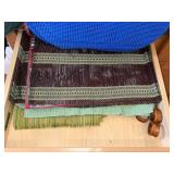 Assorted Placemats - Beige Woven, Blue Mesh, Green Textured Mats