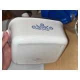 Pyrex Glass Measuring Cups (2) - Pitcher, Floral Covered Dish & Kitchenware Set