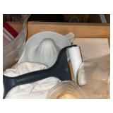 Pyrex Glass Measuring Cups (2) - Pitcher, Floral Covered Dish & Kitchenware Set