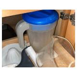 Pyrex Glass Measuring Cups (2) - Pitcher, Floral Covered Dish & Kitchenware Set