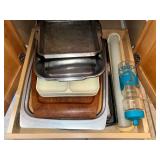 Kitchenware Bundle: Baking Sheets, Wood Cutting Board & Water Bottle